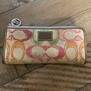 Coach poppy collection wallet